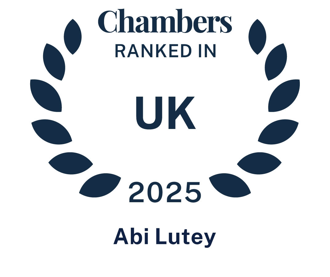 chambers ranked in UK 2025. abi lutley