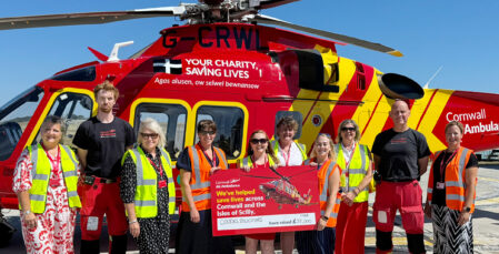 Image for £38,000 raised for Cornwall Air Ambulance as charity partnership ends 
